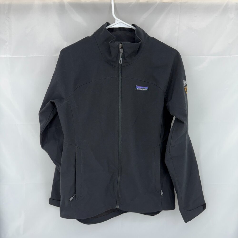 Patagonia Women S Adze Jacket Embroidered Logo Black Long Sleeve No Hood NEW